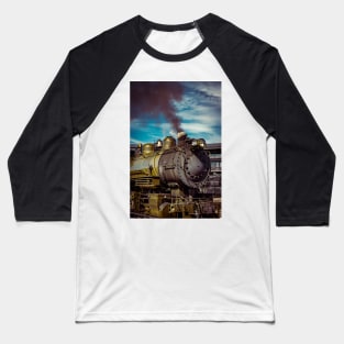 Locomotive Exhaust Baseball T-Shirt